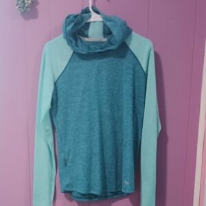 Under Armour Aqua and Teal Long Sleeve Hoodie